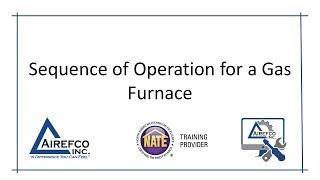 The Sequence of Operations for a Gas Furnace