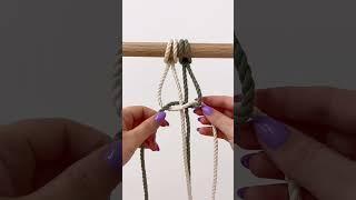 Macramé Square Knot Tutorial #macrame #macrametutorial #macrameknot