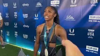 Alaysha Johnson Books Her Ticket to Paris After 12.31 PB at U.S. Olympic Trials