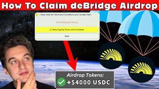 How To CLAIM DEBRIDGE Airdrop - DO THIS NOW