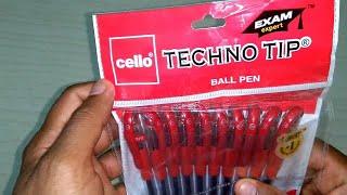 BIC Cello Technotip Ball Pen Set Pack of 10 Exam Expert (RED)