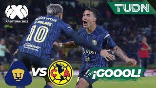 ¡QUÉ GOLAZO! Zendejas lo hace magistral | Pumas 0-3 América | Liga Mx Apertura 22 -J8 | TUDN