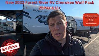 2023 Forest River Cherokee Wolf Pack 25PACK12+ Toy Hauler Travel Trailer