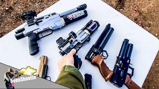 Self Defense AIR PISTOL? Huben GK1 vs BinTac S45 & M50 vs Evanix Viper!