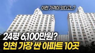 인천에서 가장 싼 아파트 TOP 10ㅣ20평대가 6천만원?