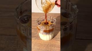Classic Iced Latte Tutorial ️ #coffee #icedlatte #icedcoffee