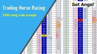 Betfair trading - Example £100 swing trade using Bet Angel