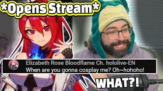 Elizabeth Suddenly Appears in Koefficient's Chat to Make a Cosplay Request