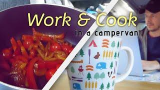 Working & Cooking in a campervan | Mazda Bongo