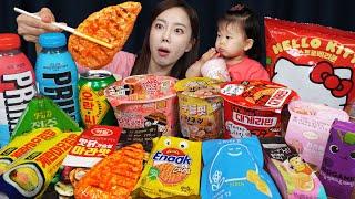 미소 픽  편의점 음식! 컵라면 삼각김밥 소세지 디저트 먹방 Baby Miso's Pick!  Convenience Store Food Mukbang ASMR Ssoyoung
