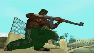 CJ, Grove Street vs. The Ballas (GTA: San Andreas' gangs war)