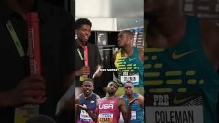 Christian Coleman knows FAST ‍️ #100m #sprinter #worldathletics #crosscountry #olympics