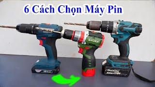 6 cách chọn mua máy khoan pin để tránh hối hận, máy khoan pin nào có đủ 6 tính năng này thì mua ngay