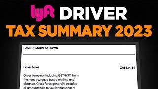 How to Read Lyft Tax Summary 2023 in Canada | Calculate Lyft Driver Earnings and Deductions