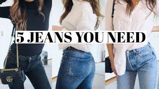 5 Jeans You Need & How to Style Them! | rachspeed