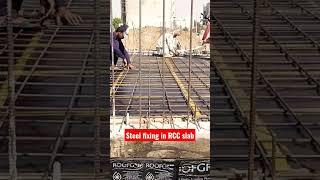 How is RCC Slab Steel is fixed | aamirjavedtechnical