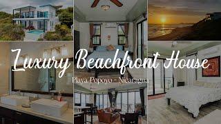 Luxury Beachfront House in Front of Popoyo Surf Break