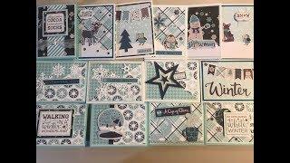 14 Cards Made with Echo Park Hello Winter