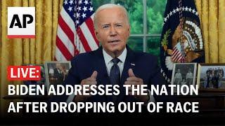 LIVE: Biden Oval Office address after dropping out of 2024 election (FULL SPEECH)