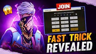 TRICK REVEALED  JOIN TEAMCODE IN 1 SECOND 🫡 GARENA FREE FIRE MAX - HAKSON IS LIVE