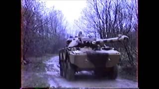 la Légion Etrangère . Valdahon 1994 , démonstration de l'AMX 10RC  ..