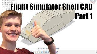 Designing a Flight Simulator Shell in Fusion 360 From a Few Drawings | Captain Bob | Cessna 172sdays