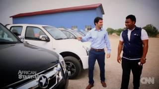 Amir Daftari drives a 'Made in Ghana' Kantanka car