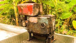 Diesel Engine Restoration  How To Make Generator At Home