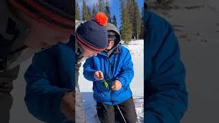 Ice Fishing Perseverance #icefishing #bulltrout #kananaskis  #fishing