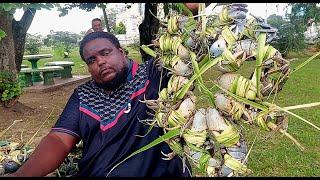 Tying Crab and Chatting With Sat, The Crab Man from Mayaro. An Honest Day's Work.