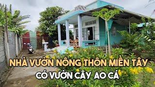 Ms 0018: Nhà vườn ao cá ở một nơi gần thành phố không gian yên bình làm sao ở xã Tân Tây Gò Công