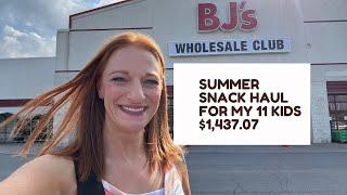 SUMMER SNACK HAUL FOR MY 11 KIDS! $1,437.07!