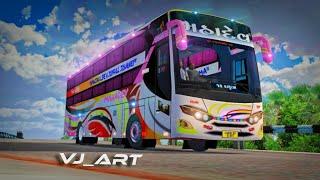 " Mahadev Travels " My Brand  My Livery #gujarat #surat #bus #bussid #gameplay