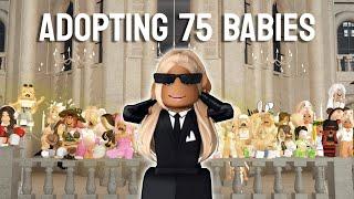 I ADOPTED 75 BABIES IN BLOXBURG | roblox