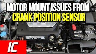 Motor mount issues from the crank position sensor | Tech Minute