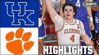 UPSET ALERT!  Clemson vs. Kentucky | Full Game Highlights | ESPN College Basketball