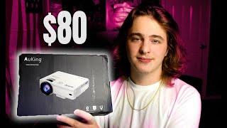 The $80 Budget Projector! (AuKing Mini Projector Review!)