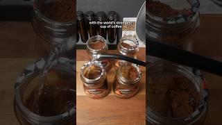 Drinking the world’s strongest coffee X4️ #coffee #science #asmr