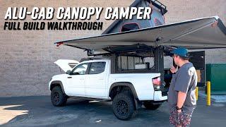 Toyota Tacoma Alu-Cab Canopy Camper Build Walkthrough | Tiny Builds