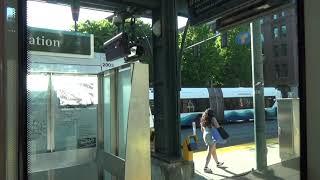 Riding Tacoma Link Light Rail Škoda 1003 to the Tacoma Hilltop.