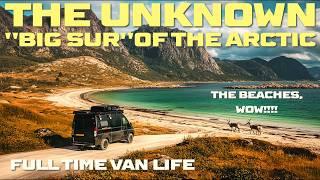 Van Life Living Full Time Alone on the Most Amazing Arctic Coast. Cozy Luxury Van Camping #vanlife