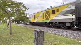 Brightline and Florida East Coast Railway (FEC) trains around Fort Lauderdale featuring FEC #414