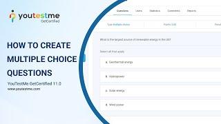 YouTestMe GetCertified 11.0 - How to Create a Multiple Choice Question