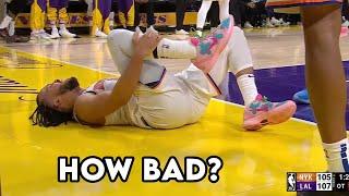 Jalen Brunson Limps Off With Bad Ankle Injury vs Lakers - Doctor Explains