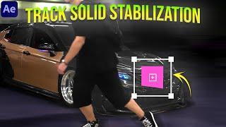 How to Stabilize Motion If The Car is Behind an Object in After Effects (Track Solid Stabilization)