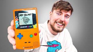 Surprising MrBeast with ULTRA-RARE Pokémon GameBoy