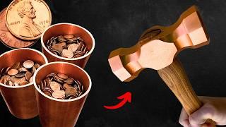 Making a Hammer out of Pennies (1000 Melted Pennies)