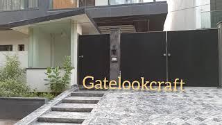 designer gates by gatelookcraft  #aluminiumprofilegate #aluminiumgate #steelgate #aluminium #gates