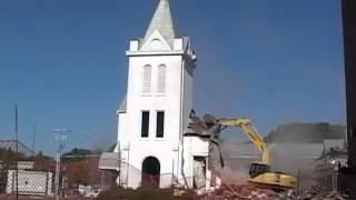 FBC Martin TN old church building demolition May 22, 2012