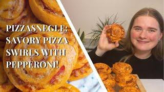 How to Make "Pizzasnegle:" Savory Pizza Swirls with Pepperoni!